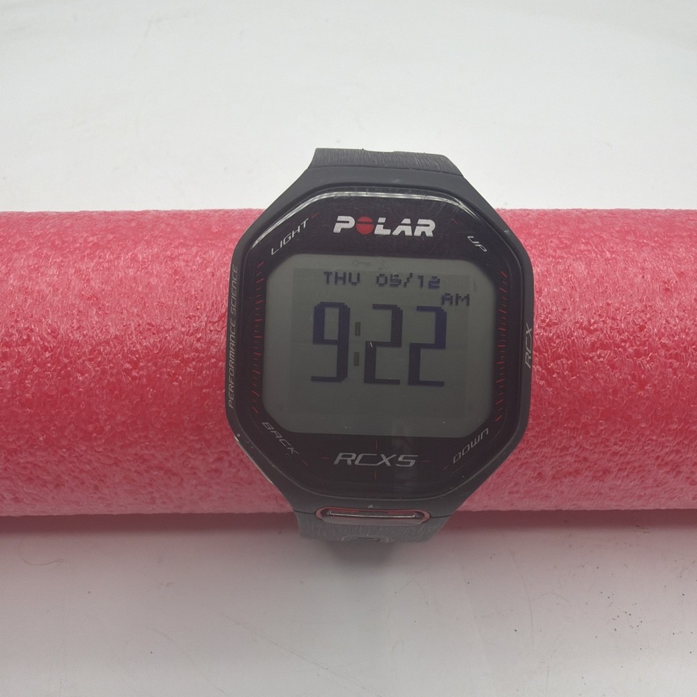Polar RCX5 RUN GPS Heart Rate Monitor Running Watch Black New Battery Watch Only